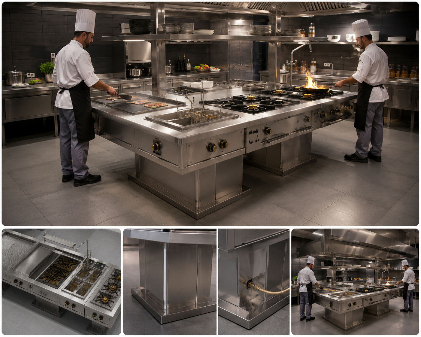 Island Cooker Station – Modular Type
