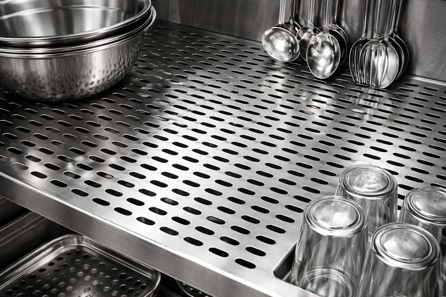 Perforated Stainless Steel Racks