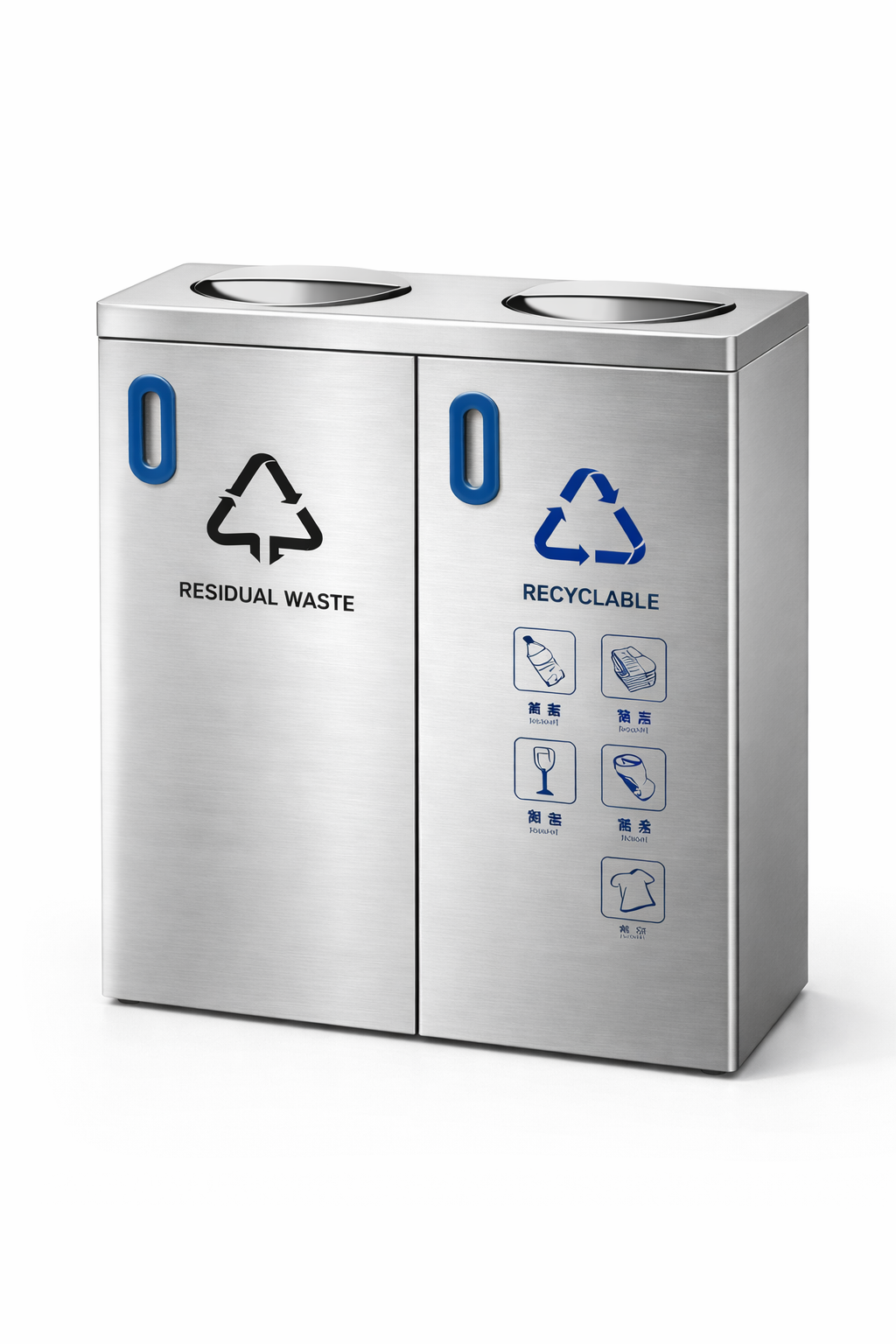 EcoBin™ SS SwingTop – Dual Waste & Recycling Station